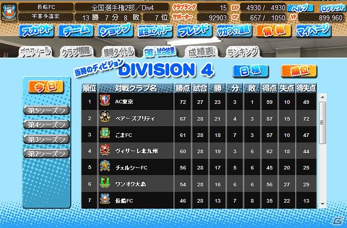 PSP「J.LEAGUE プロサッカークラブをつくろう！7 EURO PLUS」「サカつく7 ブラウザバトル」にてオフィシャルカップ戦の開催が決定の画像6