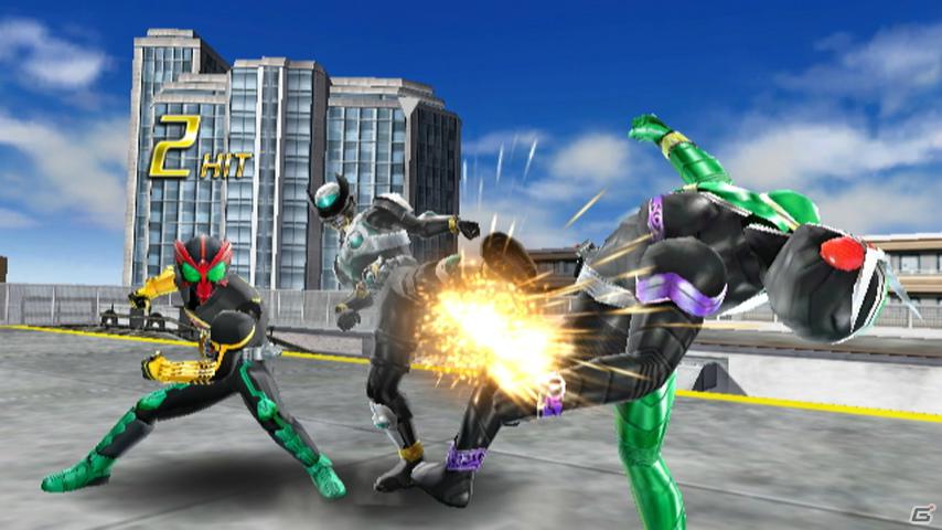 PSP/Wii「仮面ライダー クライマックスヒーローズ フォーゼ」進化した仮面ライダーオーズのコンボチェンジ＆仮面ライダーバースを紹介の画像47