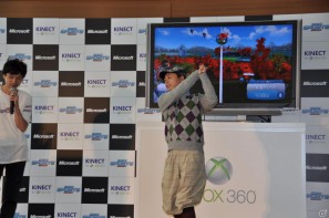 次長課長河本さん、藤本美貴さん、小倉優子さんがゴルフで対決！Xbox 360 Kinect専用「Kinect スポーツ：シーズン 2」発売記念イベントをレポートの画像43