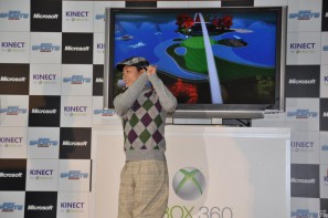 次長課長河本さん、藤本美貴さん、小倉優子さんがゴルフで対決！Xbox 360 Kinect専用「Kinect スポーツ：シーズン 2」発売記念イベントをレポートの画像44