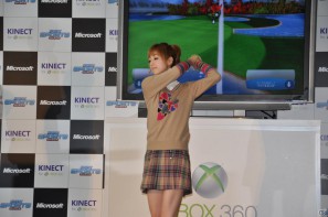 次長課長河本さん、藤本美貴さん、小倉優子さんがゴルフで対決！Xbox 360 Kinect専用「Kinect スポーツ：シーズン 2」発売記念イベントをレポートの画像64
