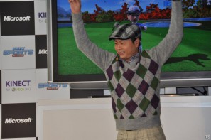 次長課長河本さん、藤本美貴さん、小倉優子さんがゴルフで対決！Xbox 360 Kinect専用「Kinect スポーツ：シーズン 2」発売記念イベントをレポートの画像70