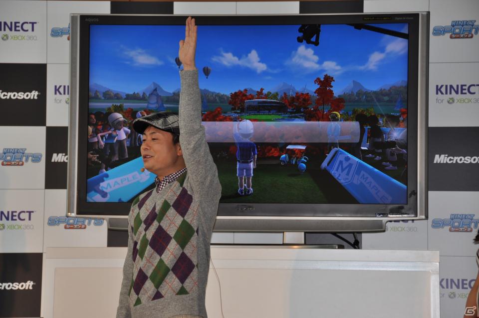 次長課長河本さん、藤本美貴さん、小倉優子さんがゴルフで対決！Xbox 360 Kinect専用「Kinect スポーツ：シーズン 2」発売記念イベントをレポートの画像40