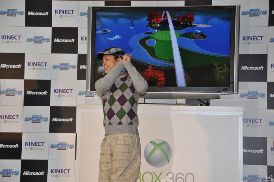 次長課長河本さん、藤本美貴さん、小倉優子さんがゴルフで対決！Xbox 360 Kinect専用「Kinect スポーツ：シーズン 2」発売記念イベントをレポートの画像44