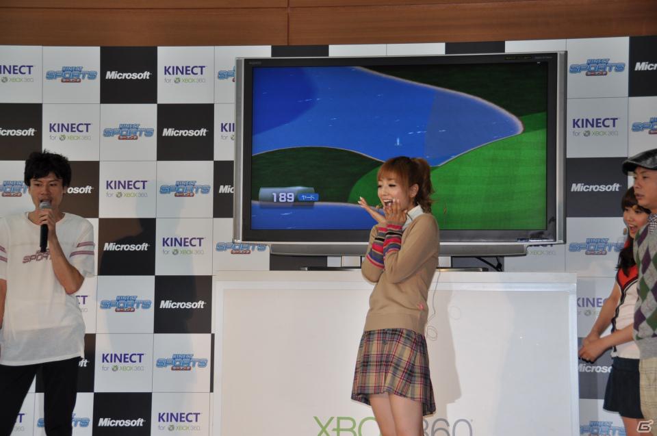 次長課長河本さん、藤本美貴さん、小倉優子さんがゴルフで対決！Xbox 360 Kinect専用「Kinect スポーツ：シーズン 2」発売記念イベントをレポートの画像61