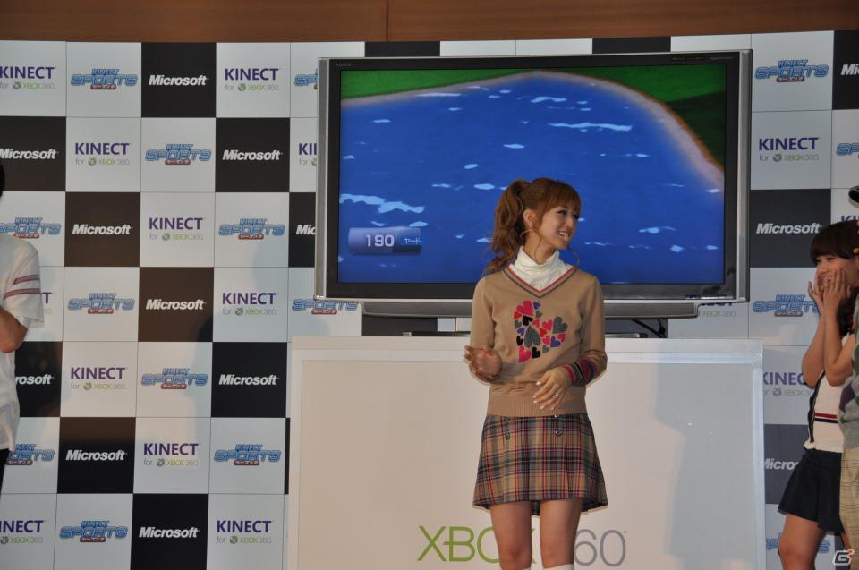次長課長河本さん、藤本美貴さん、小倉優子さんがゴルフで対決！Xbox 360 Kinect専用「Kinect スポーツ：シーズン 2」発売記念イベントをレポートの画像62