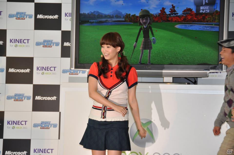 次長課長河本さん、藤本美貴さん、小倉優子さんがゴルフで対決！Xbox 360 Kinect専用「Kinect スポーツ：シーズン 2」発売記念イベントをレポートの画像72