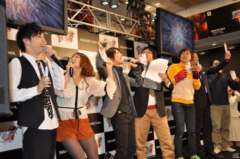 神谷浩史さん、白石涼子さん、梶裕貴さん、花澤香菜さん、南海キャンディーズが朝早くからお祝いに！PSP「ファイナルファンタジー 零式」発売カウントダウンイベント開催の画像68