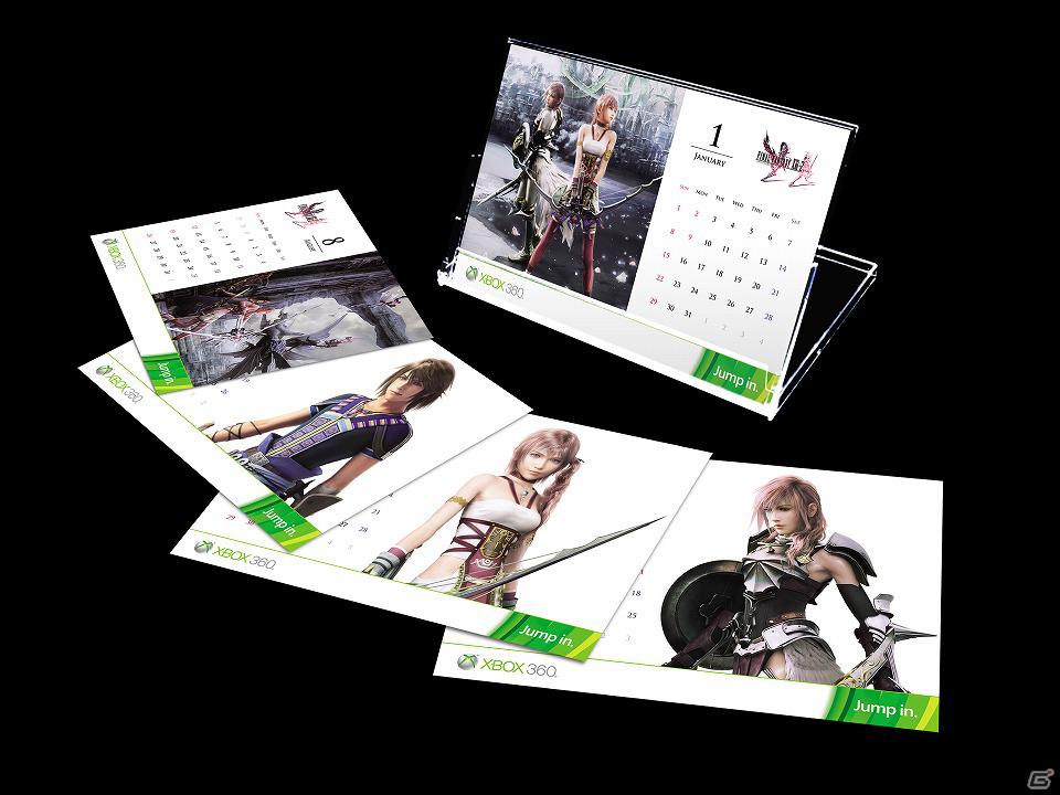 Xbox 360版「ファイナルファンタジー 13-2」早期購入特典として「Xbox 360特製 FINAL FANTASY XIII-2 2012年カレンダー」プレゼントキャンペーンを実施の画像1