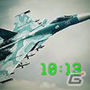 迫力の空戦シーンが24時間あなたの傍に！iPhone/iPod touch「戦闘機時計 ： エースコンバット アサルト・ホライゾン」配信開始の画像1