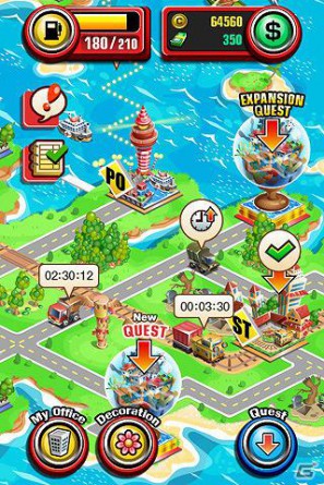 世界初・荷物運送シミュレーションソーシャルゲーム「GO GO CARGO」をiPhoneにてリリース開始の画像3