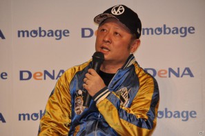 FF新作とキン肉マンのタイトルが発表！「Mobage」新作ソーシャルゲーム発表記者会見、ゲストに横浜DeNAベイスターズ森本選手がラーメンマンで登壇の画像59