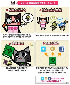 「モンハン部PC版（β）」本日よりサービス開始！オープンキャンペーンとしてオリジナル壁紙をプレゼントの画像2
