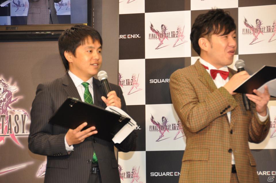 ゲストに岸尾だいすけさん、ふくい舞さん、「露出と防御」コスチュームで登場したのは大島優子さん！PS3/Xbox 360「ファイナルファンタジーXIII-2」発売カウントダウンイベントレポートの画像22