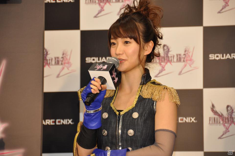 ゲストに岸尾だいすけさん、ふくい舞さん、「露出と防御」コスチュームで登場したのは大島優子さん！PS3/Xbox 360「ファイナルファンタジーXIII-2」発売カウントダウンイベントレポートの画像48