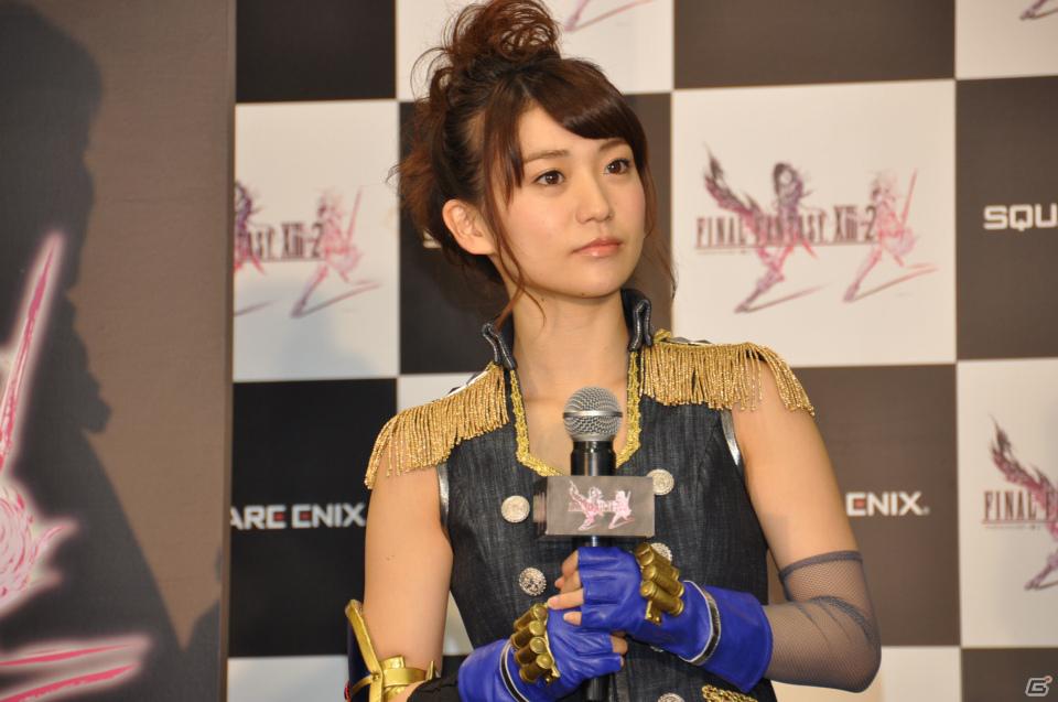ゲストに岸尾だいすけさん、ふくい舞さん、「露出と防御」コスチュームで登場したのは大島優子さん！PS3/Xbox 360「ファイナルファンタジーXIII-2」発売カウントダウンイベントレポートの画像56