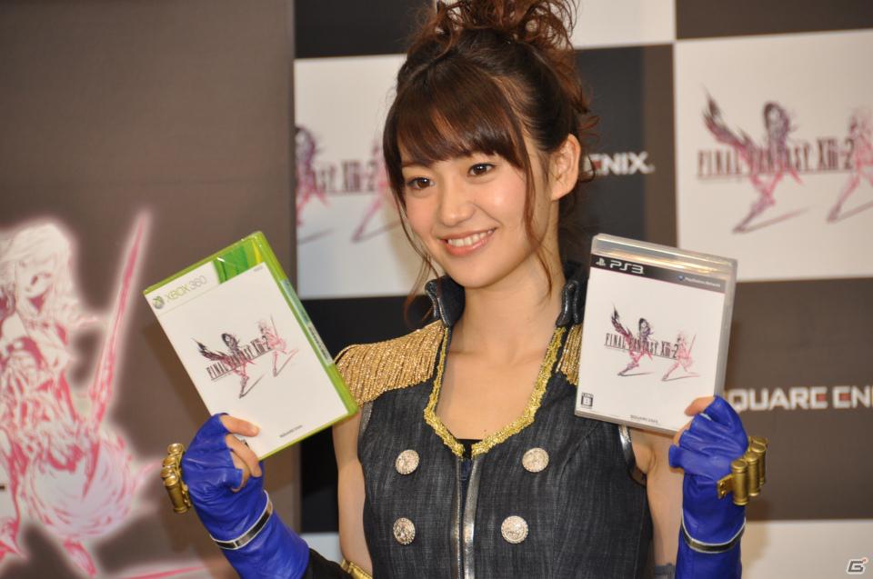 ゲストに岸尾だいすけさん、ふくい舞さん、「露出と防御」コスチュームで登場したのは大島優子さん！PS3/Xbox 360「ファイナルファンタジーXIII-2」発売カウントダウンイベントレポートの画像73