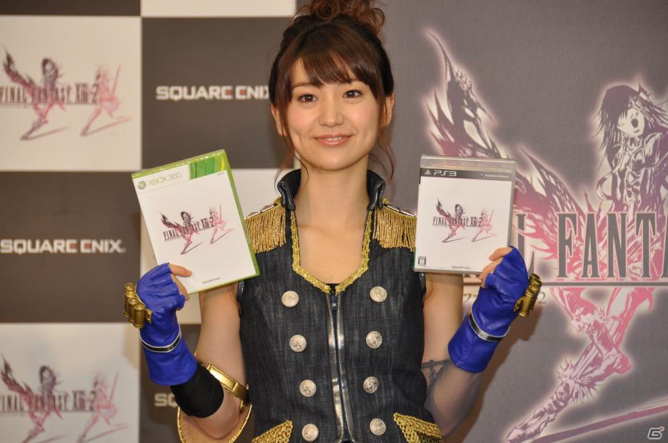 ゲストに岸尾だいすけさん、ふくい舞さん、「露出と防御」コスチュームで登場したのは大島優子さん！PS3/Xbox 360「ファイナルファンタジーXIII-2」発売カウントダウンイベントレポートの画像78