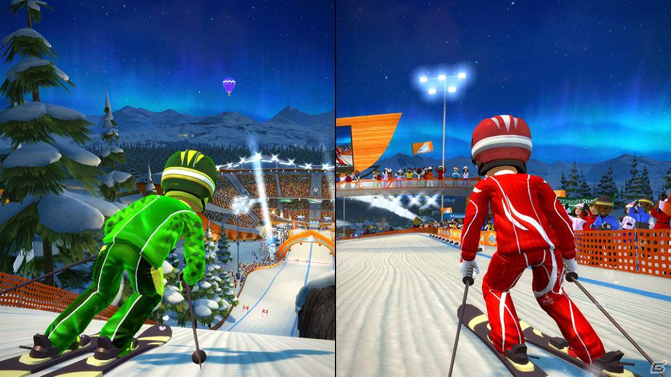 夜の雪山を楽しもう！Xbox 360「Kinect スポーツ： シーズン 2」追加コンテンツ「ナイタースキーパック」配信開始の画像2