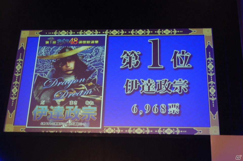 PS3「戦国BASARA HD コレクション」発売決定！1位に輝いたのはやはりあの武将！中井和哉さん、保志総一朗さんも登場した「戦国BASARA ファン感謝祭～BSR48開票の宴～」イベントレポの画像25