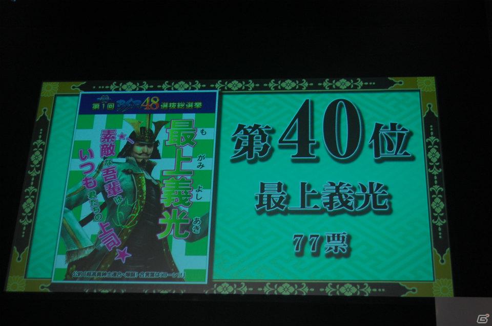 PS3「戦国BASARA HD コレクション」発売決定！1位に輝いたのはやはりあの武将！中井和哉さん、保志総一朗さんも登場した「戦国BASARA ファン感謝祭～BSR48開票の宴～」イベントレポの画像5