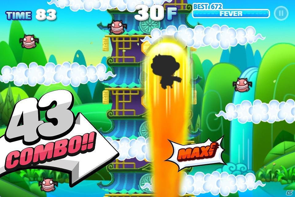 簡単操作のジャンプアクションゲーム！iOS「さるとび -悟空の大冒険-」ハンゲームで無料配信スタートの画像4