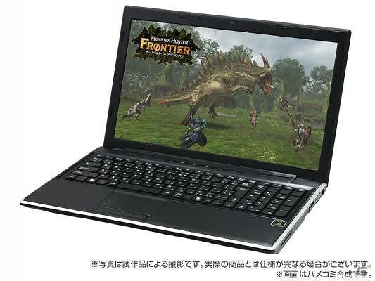 ドスパラ、Xbox 360コントローラー同梱の「モンスターハンター フロンティア オンライン」推奨ノートパソコンを発売の画像1