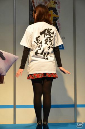 セガの「バーチャファイター」に登場するセリフを<br />あしらったコラボTシャツも。