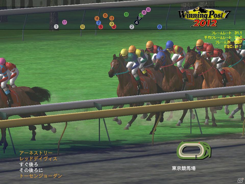 3Dレースシーンが快適に動作するかチェックしよう！PC「ウイニングポスト7 2012」公式サイトにてベンチマークプログラムを公開の画像2