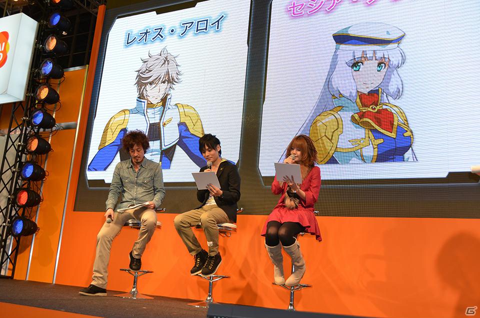 【AOU2012】稼働時期は4月上旬予定！岡本信彦さん、竹達彩奈さんが生アフレコも披露した「機動戦士ガンダム エクストリームバーサス フルブースト」イベントステージをレポートの画像13