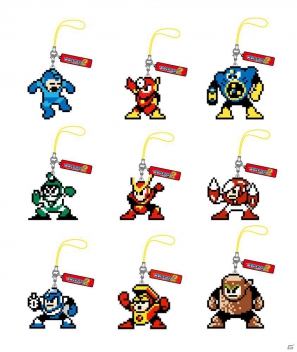 ドットのデザインそのままのストラップが登場！ロックマン「ドットストラップ コレクション vol.3」発売の画像1