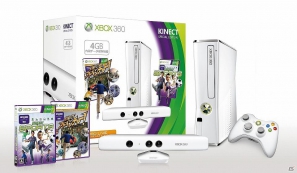 「Xbox 360 4GB ＋ Kinect スペシャル エディション」のピュア ホワイトが3月8日より期間限定生産にて発売―同色のワイヤレスコントローラー単品も同日発売の画像1
