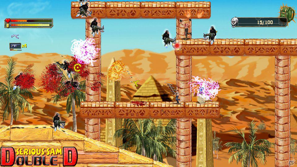 PC「シリアス サム 3 BFE日本語版」スペシャル特典として2D横スクロールシューター「シリアス サム ダブルD（英語版）」が同梱決定の画像3