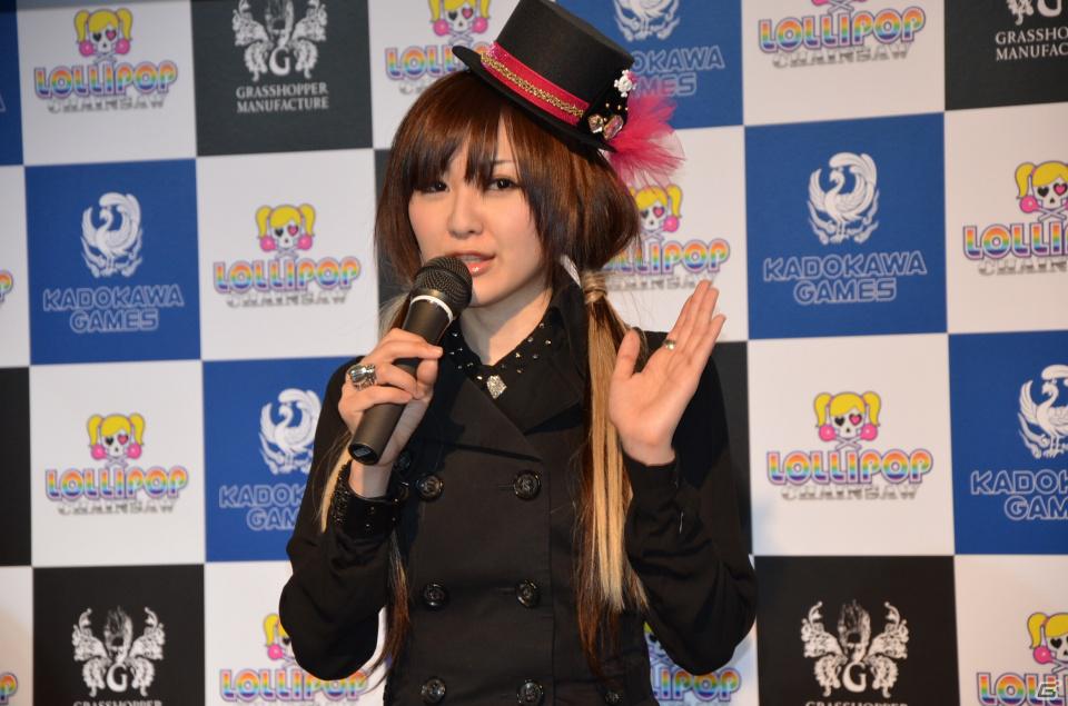 PS3/Xbox 360「ロリポップチェーンソー」完成披露パーティー開催！日笠陽子さん、喜多村英梨さんなど豪華声優陣やROLLY＆スネオヘアーも登壇の画像13