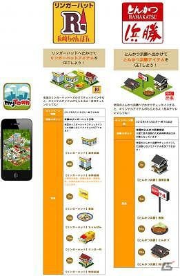九州地区の店舗も充実！iPhone「MyTown」長崎ちゃんぽん専門店リンガーハットグループの「リンガーハット」「とんかつ浜勝」が登場の画像1