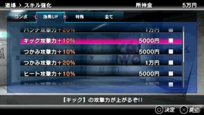 PSP「クロヒョウ2 龍が如く 阿修羅編」闘いの幅がさらに広がる新規バトルスタイルを紹介！スキル＆バトルボーナスの情報も公開の画像19