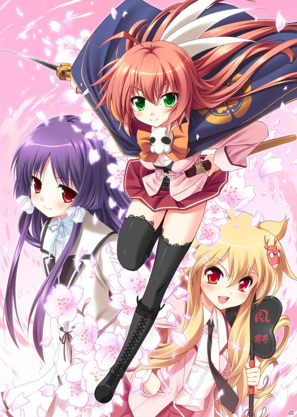 戦国武将の生まれ変わりが集まる学園に入学！？「桜花センゴク Portable」6月28日発売決定！の画像2