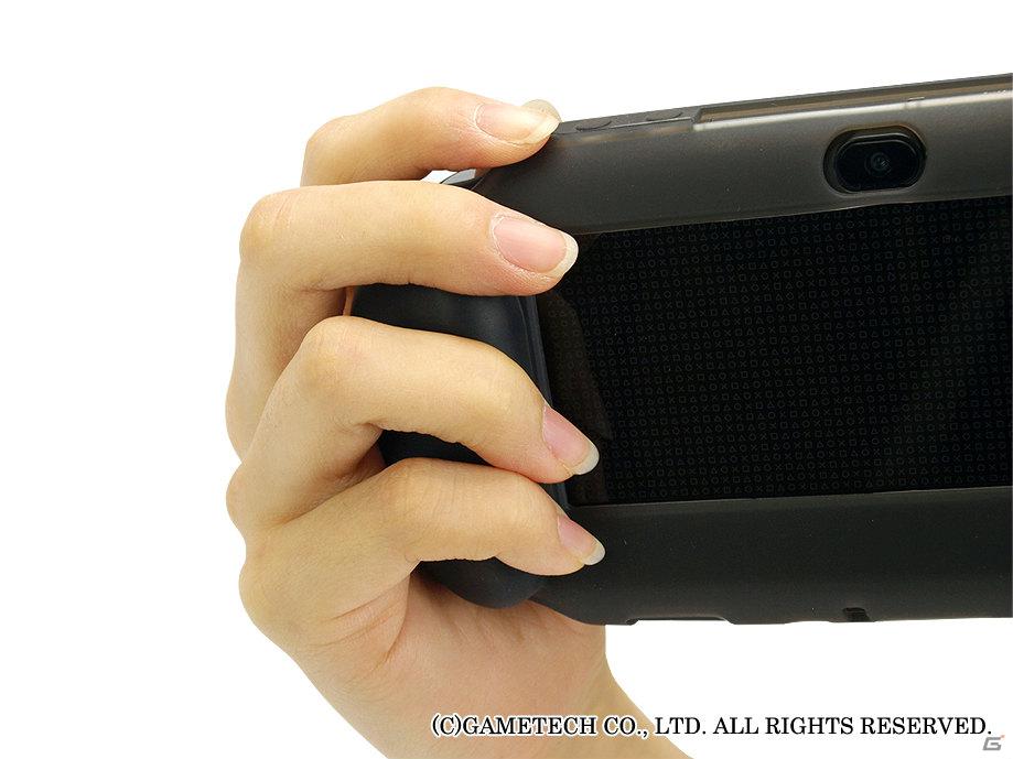 シリコン素材で快適操作＆握りやすいグリップを搭載したプロテクトカバー仕様のPS Vita用「シリコングリップV」3月30日発売の画像6