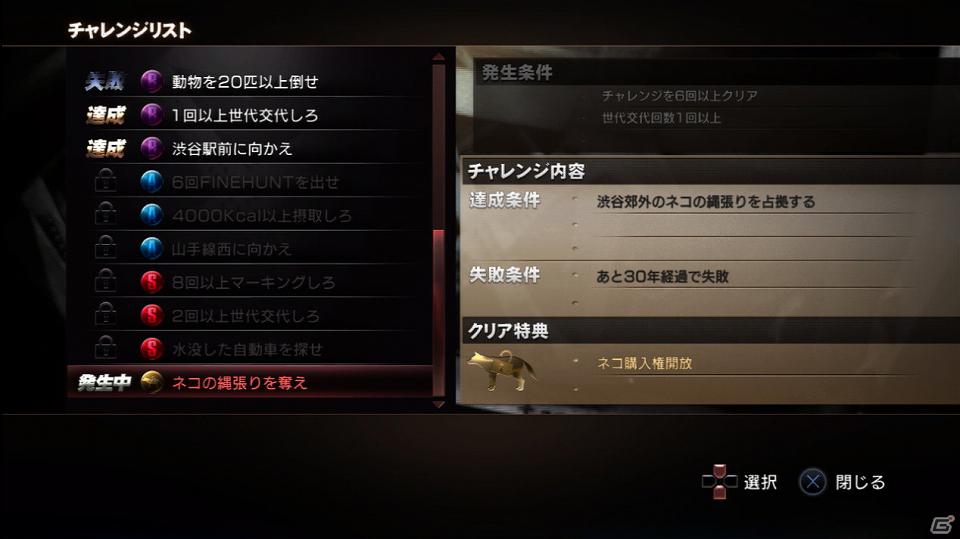 PS3「TOKYO JUNGLE」動物のコスチュームやアンロックに必要な「サバイバルポイント」を紹介―ハンティングには欠かせないアクション要素の情報も！の画像8
