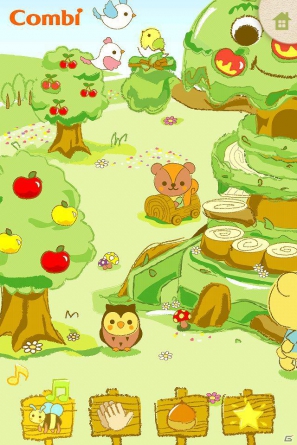 “指”を使って楽しく遊ぼう！コンビ監修の幼児向けAndroid/iPhoneアプリ「ゆびであそぼう！コンビの森」配信開始の画像7