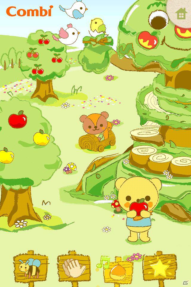 “指”を使って楽しく遊ぼう！コンビ監修の幼児向けAndroid/iPhoneアプリ「ゆびであそぼう！コンビの森」配信開始の画像6