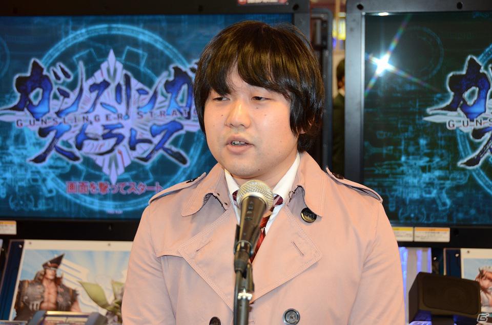 4月4日よりβイベント開始のAC「ガンスリンガー ストラトス」オープニングセレモニーが開催！阿部敦さん、金元寿子さん、植田佳奈さん、梅原大吾さんがデモプレイを披露！の画像1