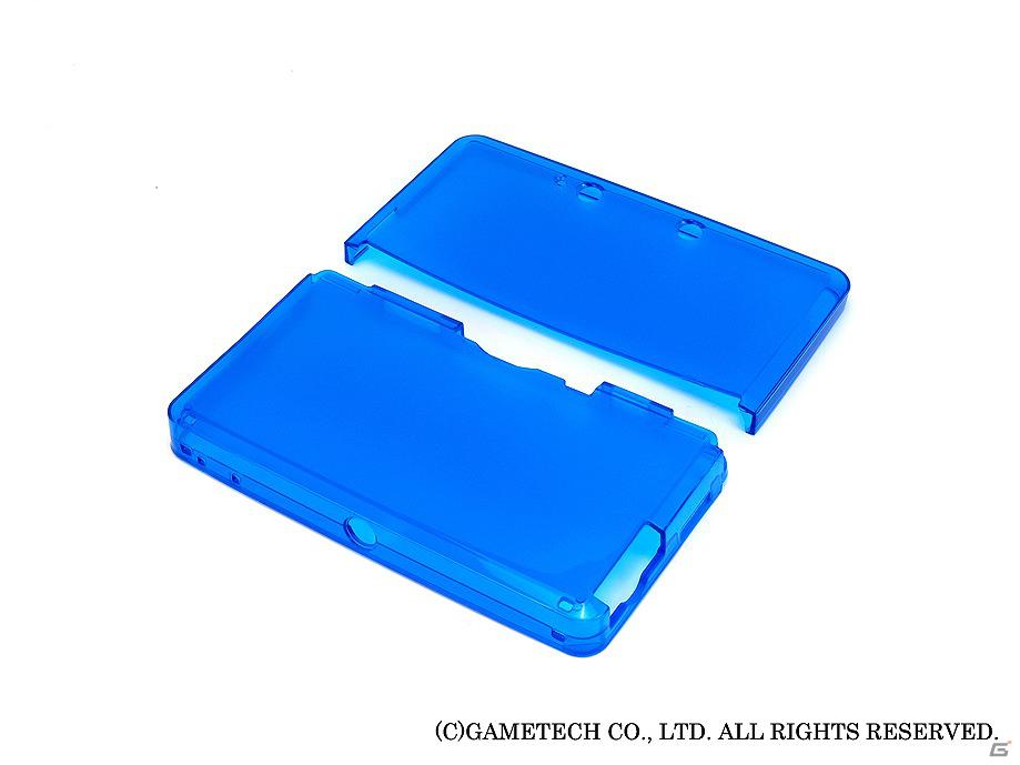 軽量・強靭なTPU素材を使用した3DS用保護カバー「ソフトクリスタルシェル3D」に新色「ディープブルー」が登場の画像1