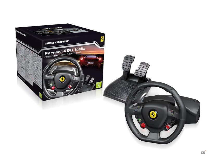 フェラーリとXbox 360の公式ライセンスを取得したレースゲーム用ステアリングホイール「Ferrari 458 Italia Racing  Wheel for Xbox 360」が4月26日に発売！ | Gamer