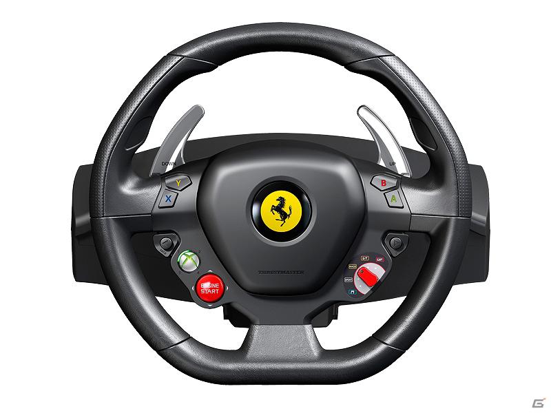 フェラーリとXbox 360の公式ライセンスを取得したレースゲーム用ステアリングホイール「Ferrari 458 Italia Racing Wheel for Xbox 360」が4月26日に発売！の画像3