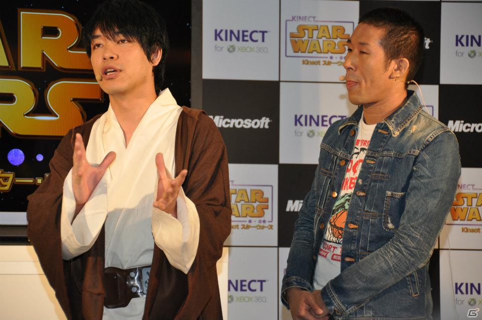 Xbox 360「Kinect スター・ウォーズ」発売記念イベントに麒麟の2人と元SDN48芹那さんが登場、ダース・ベイダー卿に挑戦＆得意のダンスを披露！？フォースでプレゼントをつかめ！の画像25
