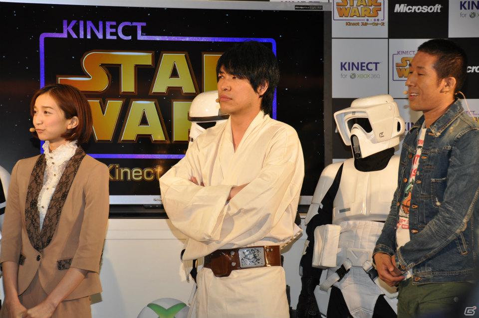 Xbox 360「Kinect スター・ウォーズ」発売記念イベントに麒麟の2人と元SDN48芹那さんが登場、ダース・ベイダー卿に挑戦＆得意のダンスを披露！？フォースでプレゼントをつかめ！の画像61