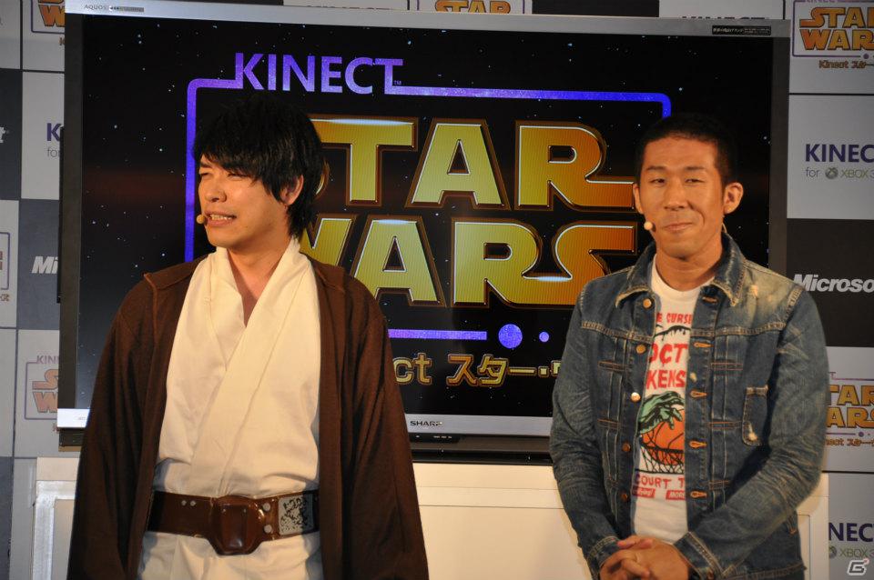 Xbox 360「Kinect スター・ウォーズ」発売記念イベントに麒麟の2人と元SDN48芹那さんが登場、ダース・ベイダー卿に挑戦＆得意のダンスを披露！？フォースでプレゼントをつかめ！の画像9