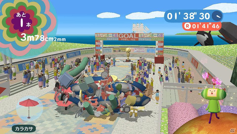 PS Vita「塊魂 ノ・ビ～タ」4月19日より「みんなといっしょ」とコラボしたDLCミッション「ダウンヒルレース」を配信―塊魂風のトロ＆クロが登場！の画像16