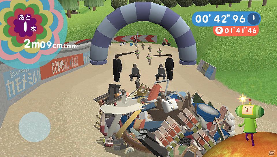 PS Vita「塊魂 ノ・ビ～タ」4月19日より「みんなといっしょ」とコラボしたDLCミッション「ダウンヒルレース」を配信―塊魂風のトロ＆クロが登場！の画像18